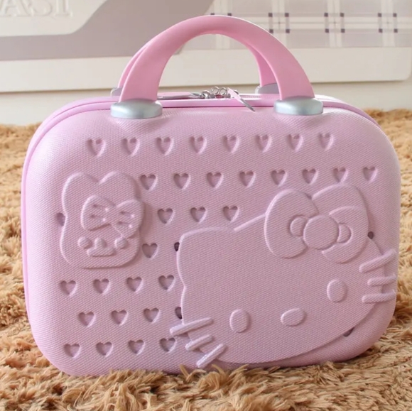 Hello Kitty Suitcase /MakeupOrg. lightPinkColor-itsbabypink! FREE SHIPPING! - Picture 1 of 15